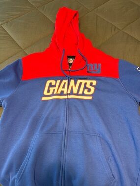 NFL Blue and Red Giants Full-Zip Hoodie